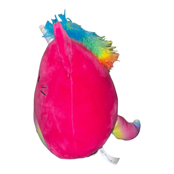 Squishmallow 8” Lizette the pink Caticorn with rainbow Mane and Belly Plush - Picture 2 of 12